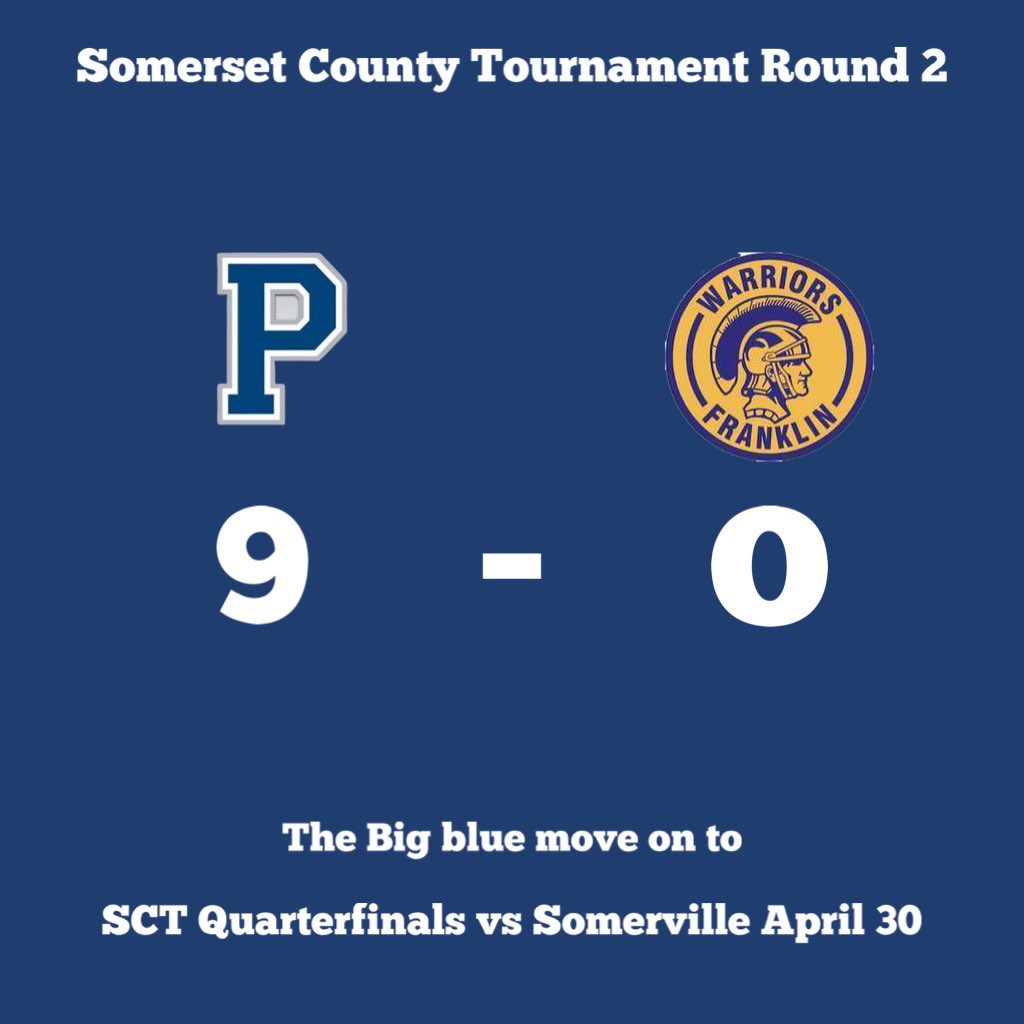 @tsantana2022 and <a href="/leroyster22/">Liam</a> throw a shutout performance vs Franklin HS, aided by 14 hits from the offense. The big blue advance in the somerset county tournament and will play Somerville April 30.The big blue have also shutout opponents 63-1 in the first 7 games of the season.