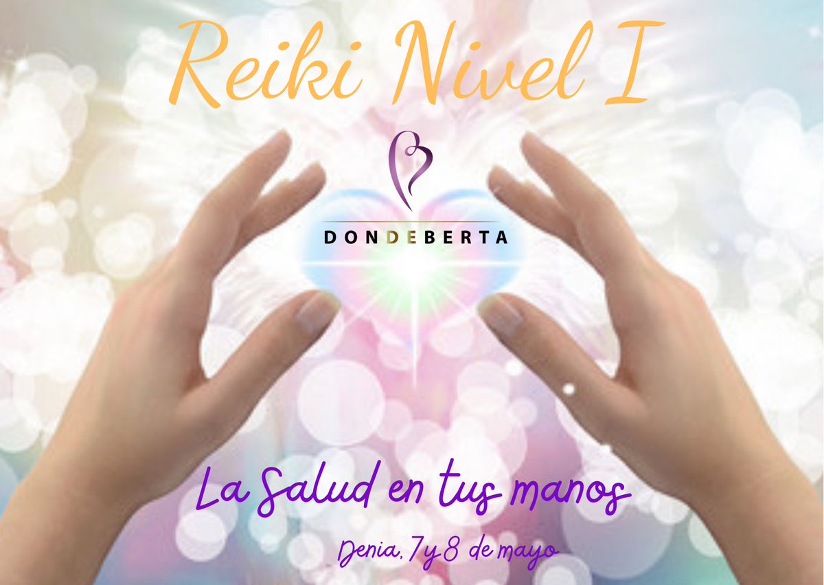 dondeberta's tweet image. ¡De nuevo un Nivel I de Reiki en Denia! 7 y 8 de Mayo. 
Iníciate en ese primer contacto con la Energía Primordial. 
Es el primer paso para tu Alquimia personal, para empezar a transmutar el plomo en oro desde tu interior🌟🌟🌟