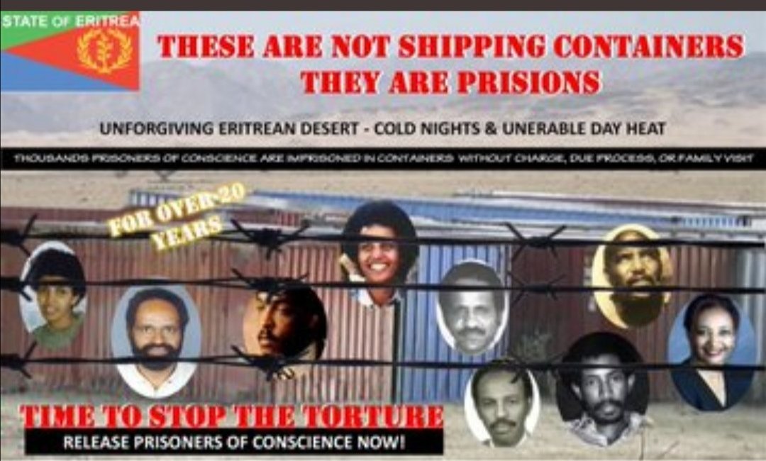 31 years of hell, the shipping container prisoners.
#eritrea
#PFDJ