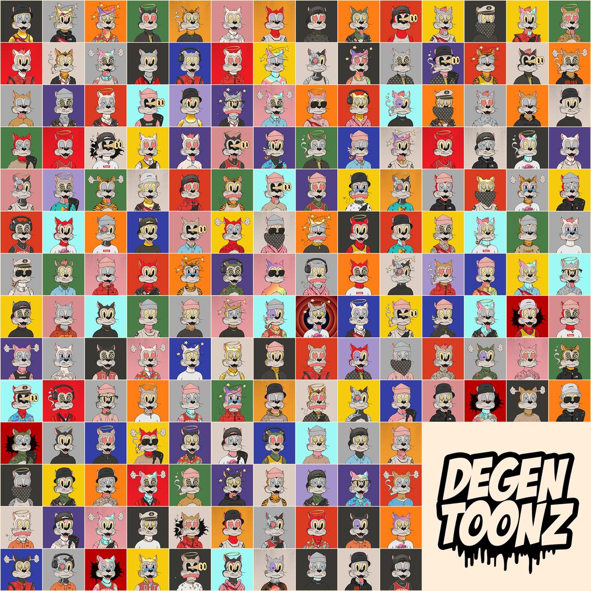 By popular request and courtesy of the incredible <a href="/nilsfisch/">nilsfisch.eth ⛩️ ❚ ❚ 🍌</a>, I present to you 'Le Collection'. WAGMI. <a href="/DegenToonz/">Degen Toonz</a> #TOONZ #ThatsAllToonz #TOONAMI #Toonztothemoon #Toonz4Life