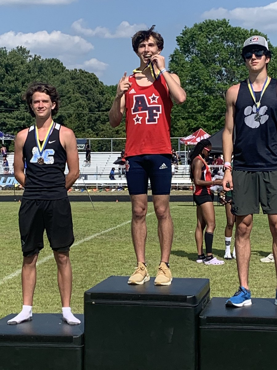 Wake County Champion in the 300 hurdles…Jonny Barta!!! Congrats!
