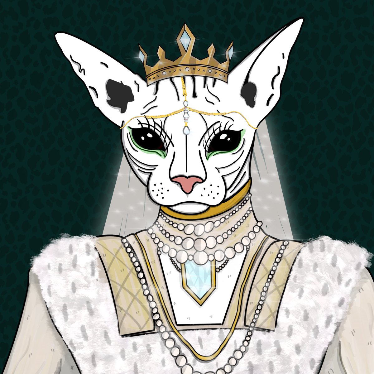 RoyalCats_NFT's tweet photo. Kittizens!😼
Excited to announce our first female Royal Cat-Queen Meow!

This one is very special not only because of being the first female art in the project - 
Queen Meow is dedicated to our first female mod! @Liza_10_02 

Any interaction will be considered for WL!
#Queen #NFT https://t.co/VFUmlcJghE