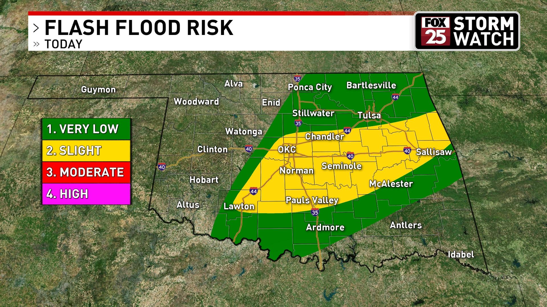 FOX25 Weather on Twitter "SLIGHT RISK for severe storms across SW