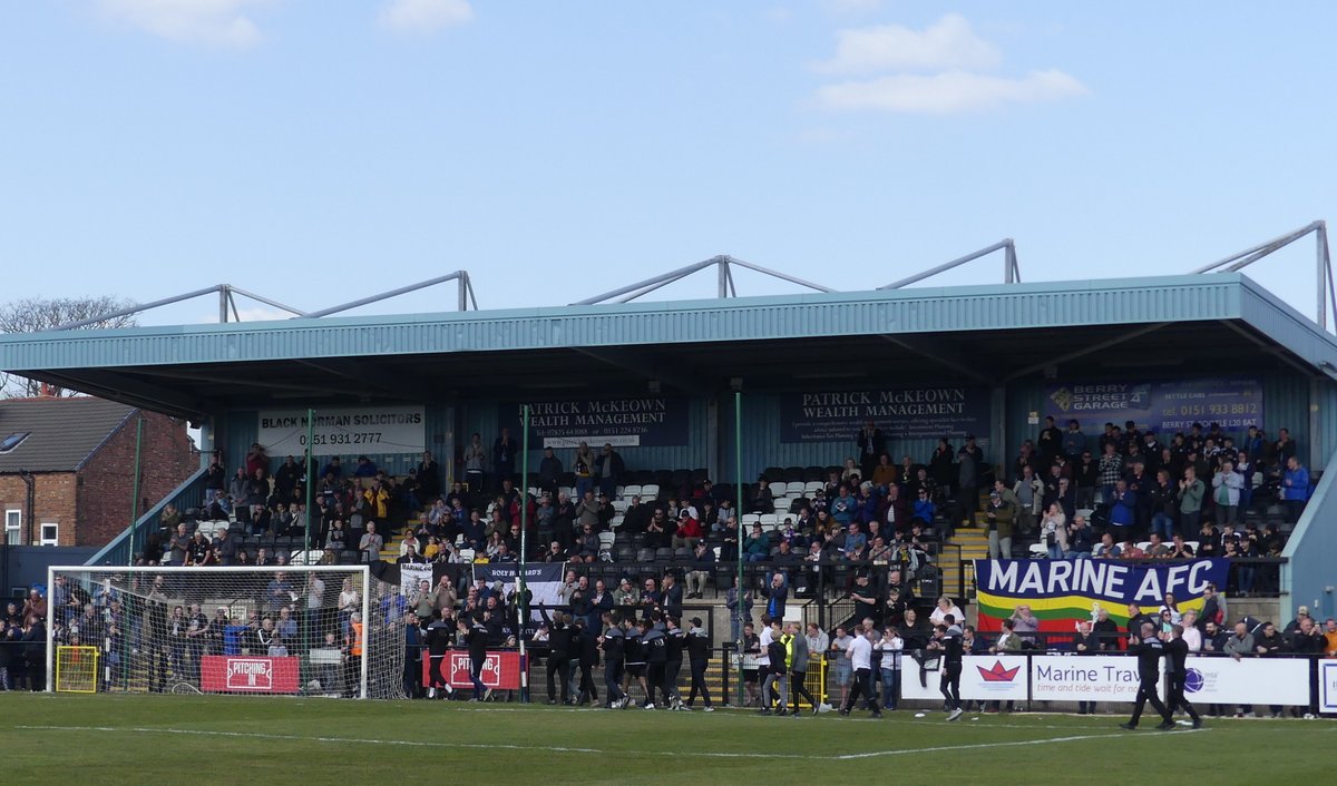 Our super <a href="/MarineU23s/">Marine U23’s</a> <a href="/WestCheshireLge/">Go2Day West Cheshire League</a>  Division 2 champions, unbeaten in 30 league games, managed by <a href="/hurst_glynn/">Glynn Hurst</a>, paraded around the MTA pitch at half time to great applause. Well done all, a tremendous achievement. They will be playing their home matches at the MTA next season