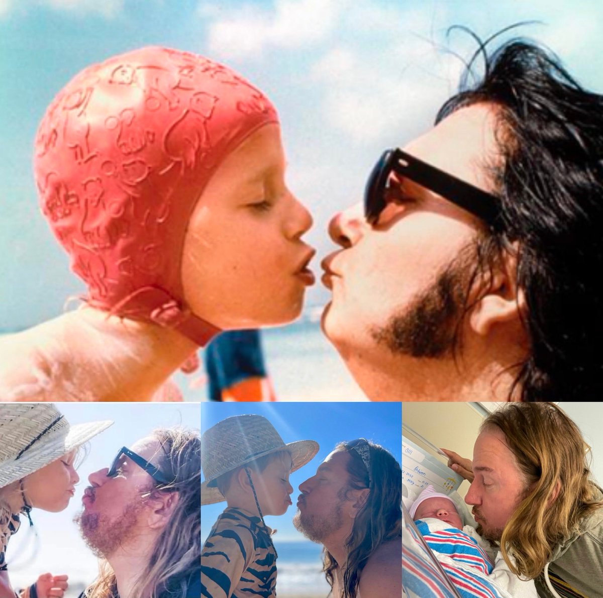 Royorbisonjr's tweet photo. When I was little, I asked my Dad how much he loved me, he said there was no way for me to understand until I had a child of my own. He was right.
Top pic: #RoyOrbison and me. Lower left #RoyOrbison3 & me. Lower middle #BoOrbison & me. Lower right #LoveOrbison & me https://t.co/eFpN5sdXl3