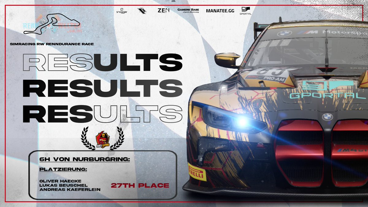 Es kann nur besser werden - Lauf 1 leider nur Platz #27

🇩🇪 Nürburgring

#AhuAres 🏎️💨 <a href="/CommunityRsrc/">RSRC Community</a>