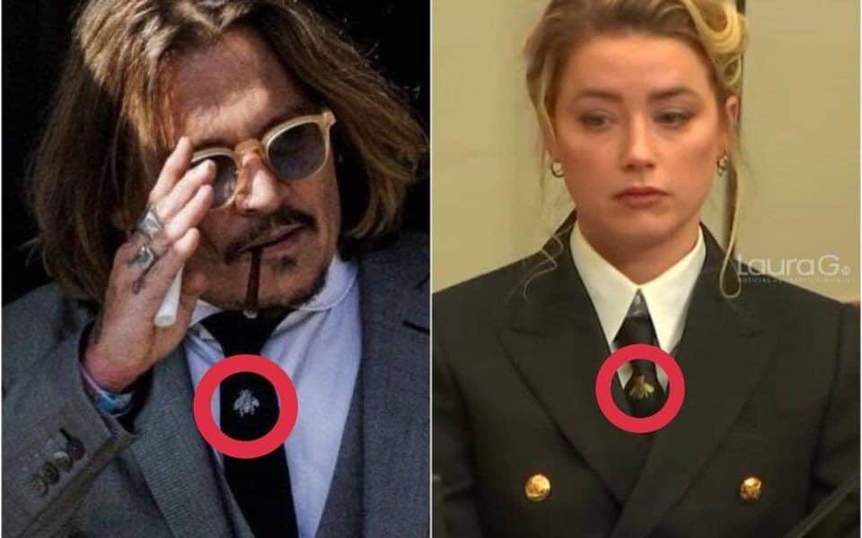 cronopiatw's tweet photo. Se dieron cuenta de que Amber Heard se viste igual a Johnny Deep en el juicio??? Usa la misma ropa al día siguiente y accesorios. No tengo palabras… https://t.co/LwxfRLAtcv