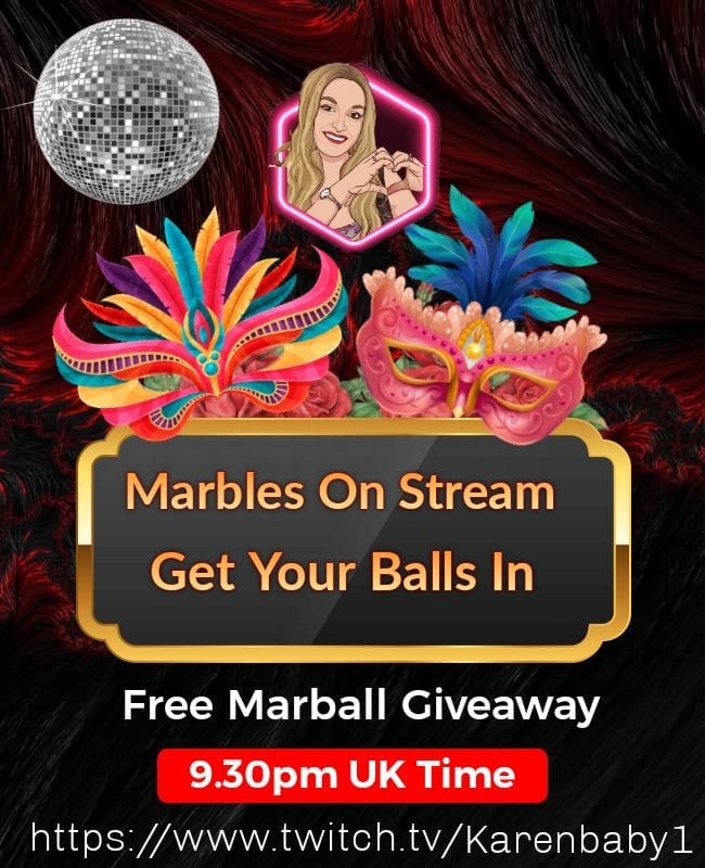 QueenBushCamp's tweet photo. It's that time of night guys free marbles giveaways too come and get your balls in ❤️ @RockandRollTTV @AelinsArmy @CroweFam_ @twitch https://t.co/7uMQfpLzIA
