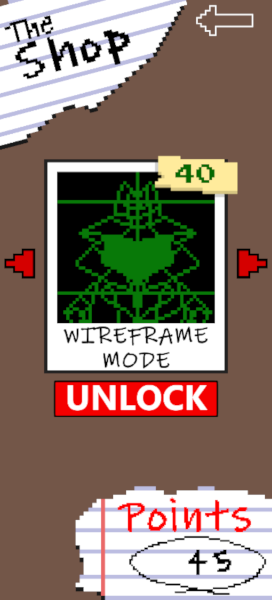 AnimationMW's tweet photo. Now you can complete goals in #ElevaderGame to earn points and unlock new features and game modes in The Shop, like Expert difficulty and Wireframe Mode! Coming Soon! #gamedev #indiegames #pixelart #madewithunity #indiegamedev #devlife #screenshotsaturday https://t.co/E2vTbGg8aA