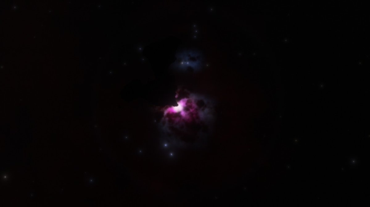 GdFernandor's tweet photo. @searchiveproj 
I'm giving a little more modifications to the nebulae in the galaxy, to have a little more realism by adding more brightness, missing nebulae, 
Some other missing star :v https://t.co/a09GClqXeq