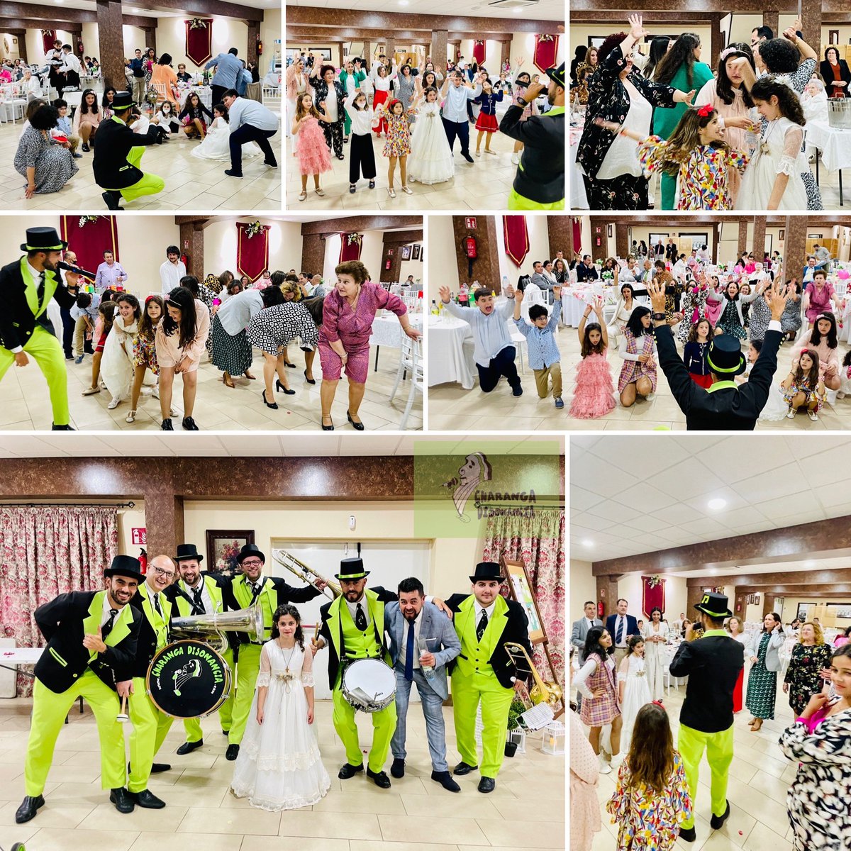 Presentamos la comunión Virginia que la ha compartido con toda tu familia y amig@s. Gracias por hacernos partícipes de tu fiesta. En la que hemos disfrutado mucho viéndote sonreír y derrochar felicidad. ¡Felicidades!.
#CharangaDisonancia2022
#20añosdandolanota 
#Arribalosverdes