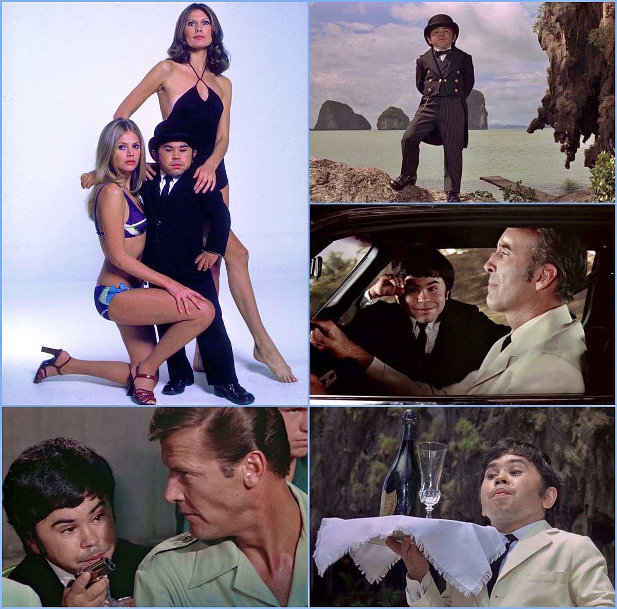 Remembering the late 🇫🇷French 🇺🇸American actor #HervéVillechaize #BOTD in 1943 in #Paris, seen here in his role as Nick Nack, Scaramanga's manservant and accomplice, in the ninth #JamesBond film “THE MAN WITH THE GOLDEN GUN” (1974) dir. Guy Hamilton 

🎬#FilmTwitter🎥