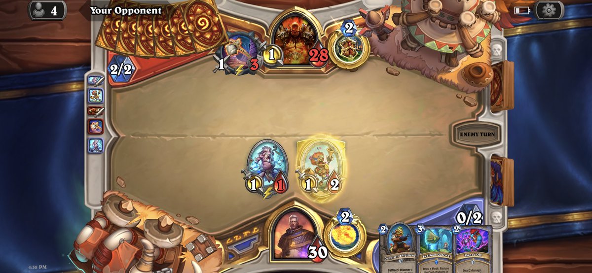 Medina_HST's tweet photo. How it started // How it ended. 😂 #MechMage things. #Hearthstone https://t.co/8mmUx3Ox6o