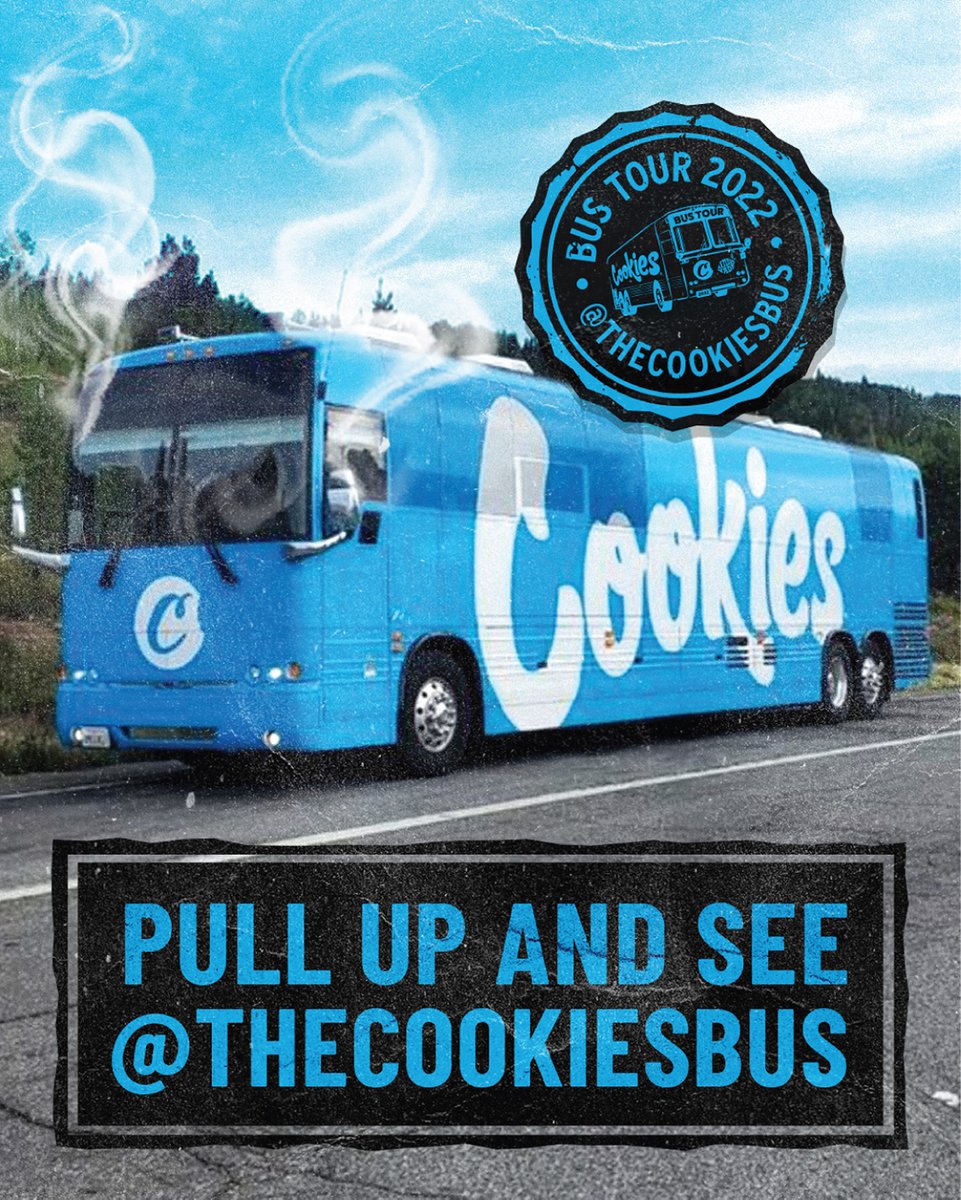 Cookies 🍪 (@cookiesglobal) on Twitter photo The Cookies Bus is rolling through Colorado and stopping at <a href="/cookies_denver/">cookiesdenver</a> , <a href="/LemonnadeDenver/">Lemonnade Denver Recreational & Medical Dispensary</a> , <a href="/Cookiescommerce/">cookies_commercecity</a> today & <a href="/cookiespueblo/">cookiespueblo</a> tomorrow at noon ! Tap in with your local and pull up 🚌💨💨💨 The Cookies Bus is rolling through Colorado and stopping at <a href="/cookies_denver/">cookiesdenver</a> , <a href="/LemonnadeDenver/">Lemonnade Denver Recreational & Medical Dispensary</a> , <a href="/Cookiescommerce/">cookies_commercecity</a> today & <a href="/cookiespueblo/">cookiespueblo</a> tomorrow at noon ! Tap in with your local and pull up 🚌💨💨💨