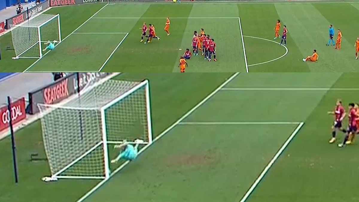 90RichardH's tweet photo. Based on all these angles, I think VAR and Referee made the right call in not overturning this. Can't blame the AR, he was never getting there. Unfortunate GLT is not available. Not clear and obvious. #TexasDerby https://t.co/fHDyHD0snu