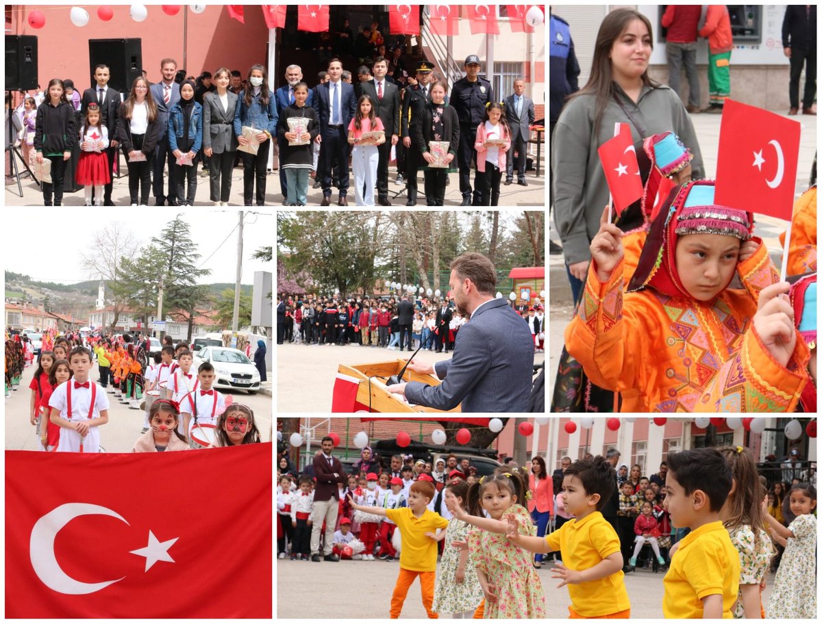 23 Nisan Ulusal Egemenlik ve Çocuk Bayramı, 1. Murat İlkokulu bahçesinde Kaymakam, Belediye Başkanı, protokol ve Keleslilerin yoğun katılımıyla gerçekleştirildi.