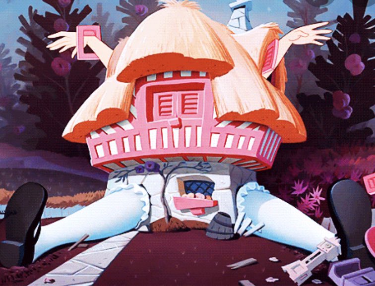 Every time she’s asleep in her house, this is what I think of