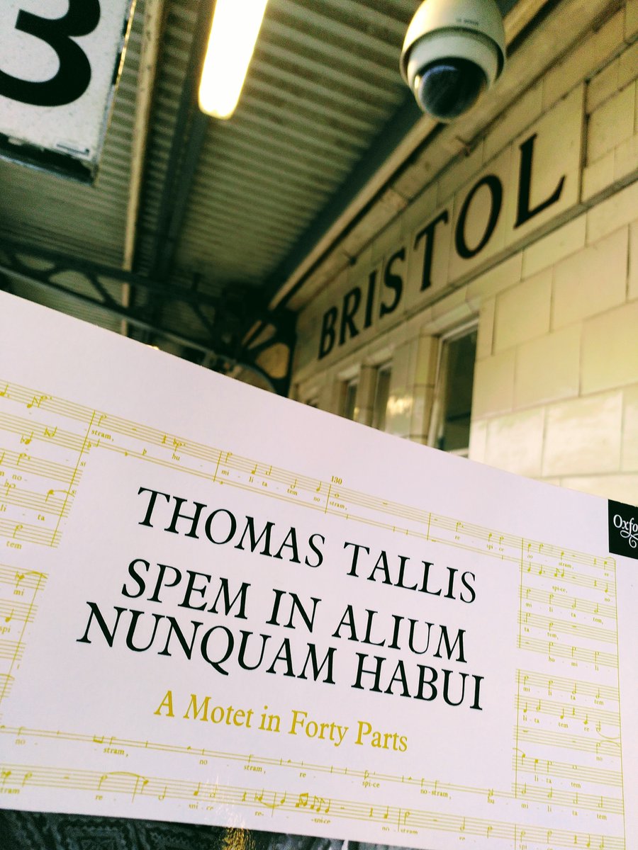 HuwMorgan1's tweet photo. Another "wrestling vast choral score on public transport" day - a pleasure to work with the @RipienoChoir & @ChoirEAC on Spem, Nystedt and one of my own scribblings, looking forward very much to our joint concerts this summer!
#ThomasTallis #speminalium #veryindiscreetscore https://t.co/UnA0YRLjIP