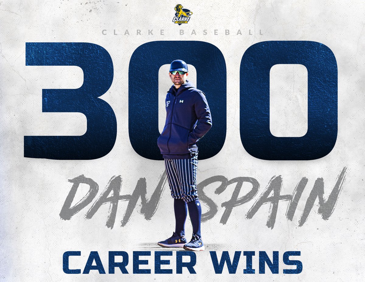 With a Clarke win in game 1 over Peru State <a href="/coachdanspain/">Dan Spain</a> reaches the 300-win mark and his 6th 30-win season as the head coach of the Pride!

Congrats Spainer!

#ClarkePride