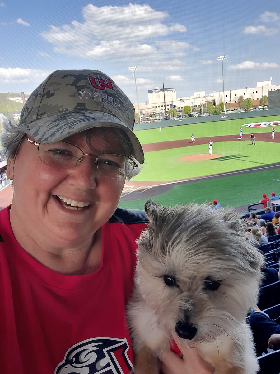 redhedtchr's tweet photo. @LibertyBaseball  Bark at the Park! Let's go Flames!! #BeatUNF  #WeGotDudes I ❤️ my 🔥 🔥 🔥 ⚾️!! https://t.co/MjiZWI2CyB
