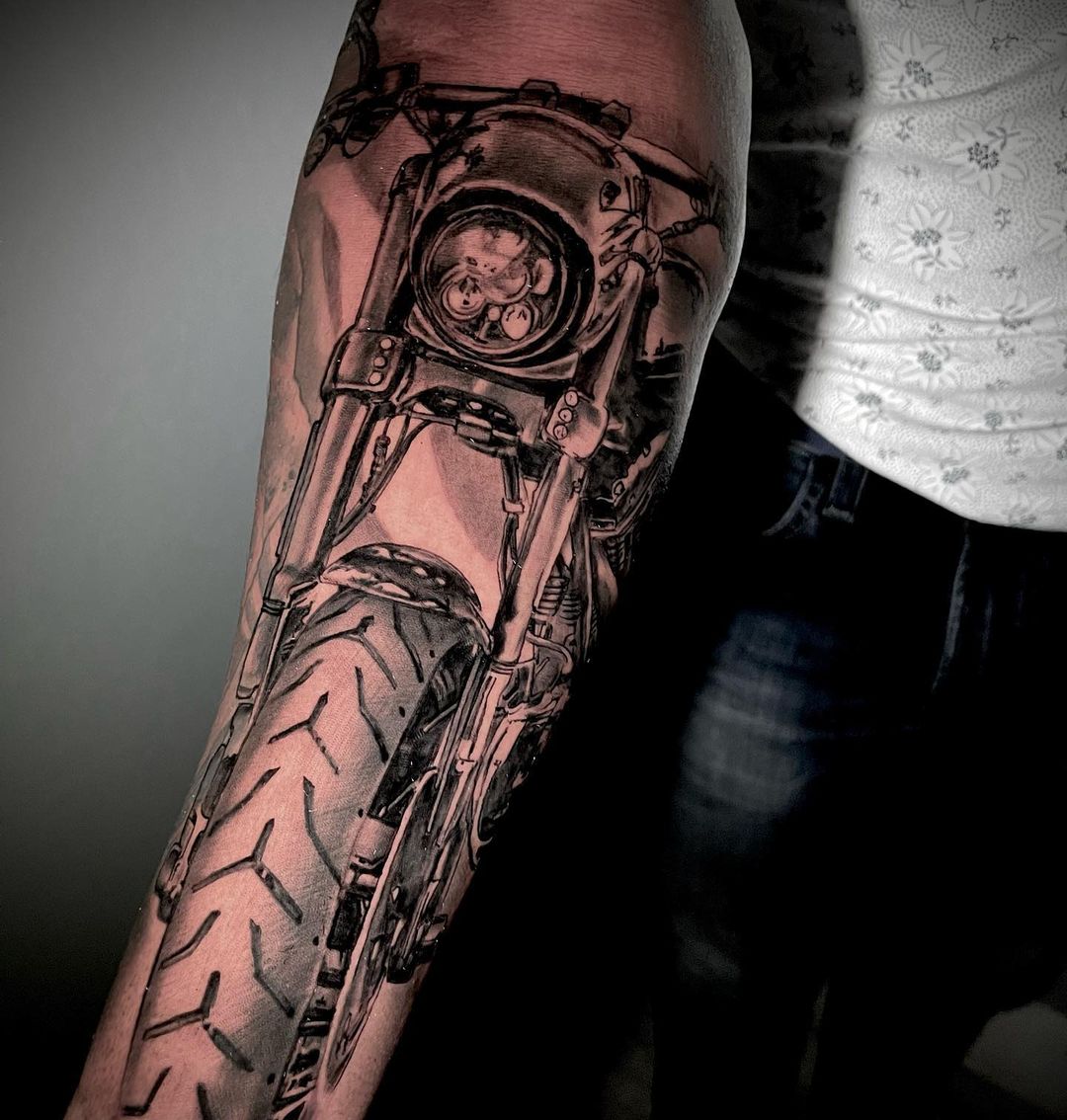 Tip 94+ about small biker tattoo designs latest .vn Tip 94+ about small biker tattoo designs latest .vn