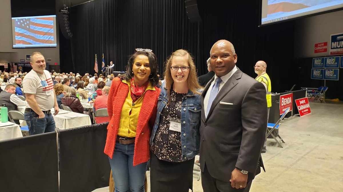 pmueller28's tweet photo. Kendall Qualls brought the delegates to their feet here at @CD1MNGOP https://t.co/fPOsXRBPCn