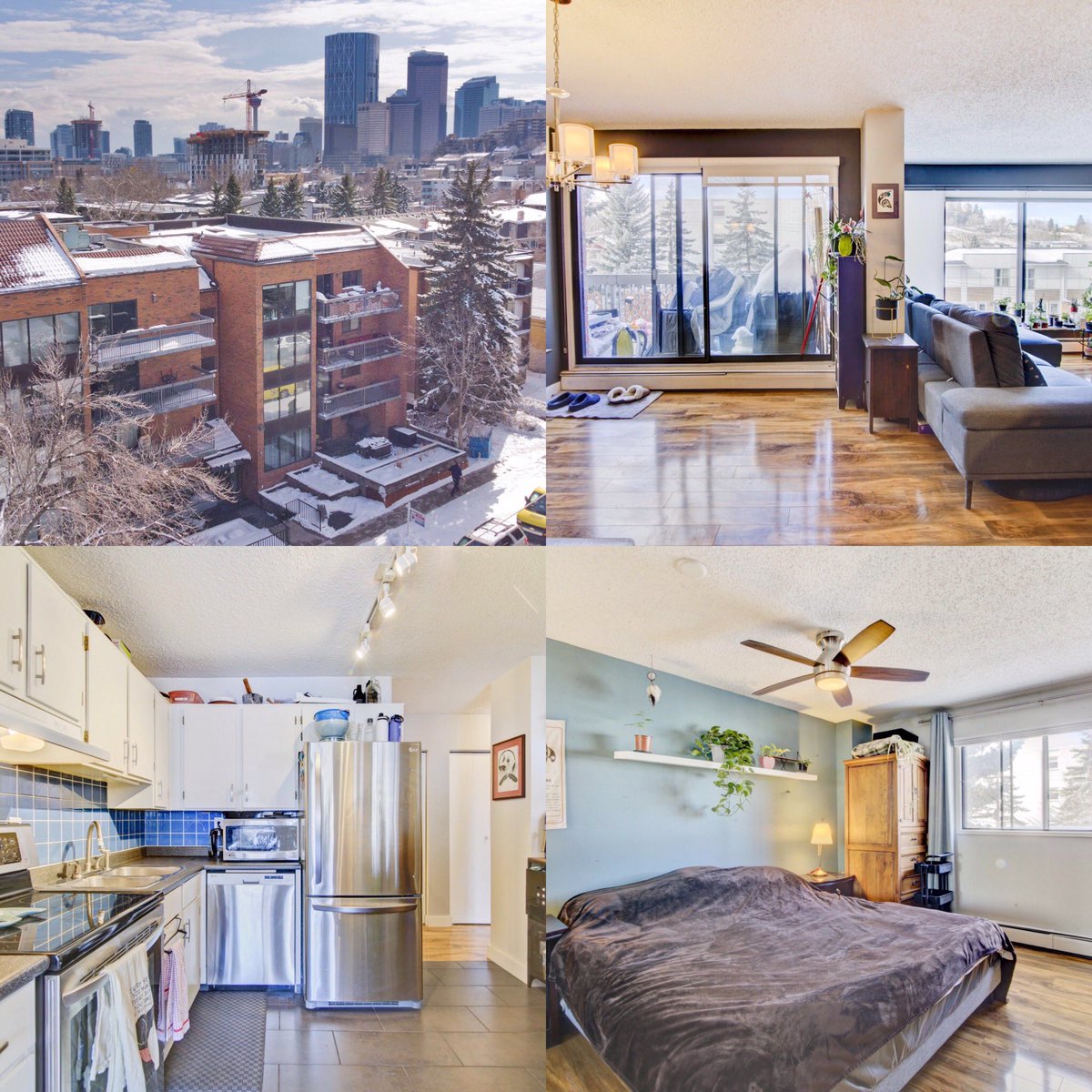 JUST LISTED! #401, 659 - 4 Ave NE, a 2 bedroom corner penthouse unit in a well-run concrete building in Bridgeland. COLDWELL BANKER MOUNTAIN CENTRAL #justlisted #forsale #bridgelandyyc #patrickmurrayrealtor #innercity #penthouse #cornerunit