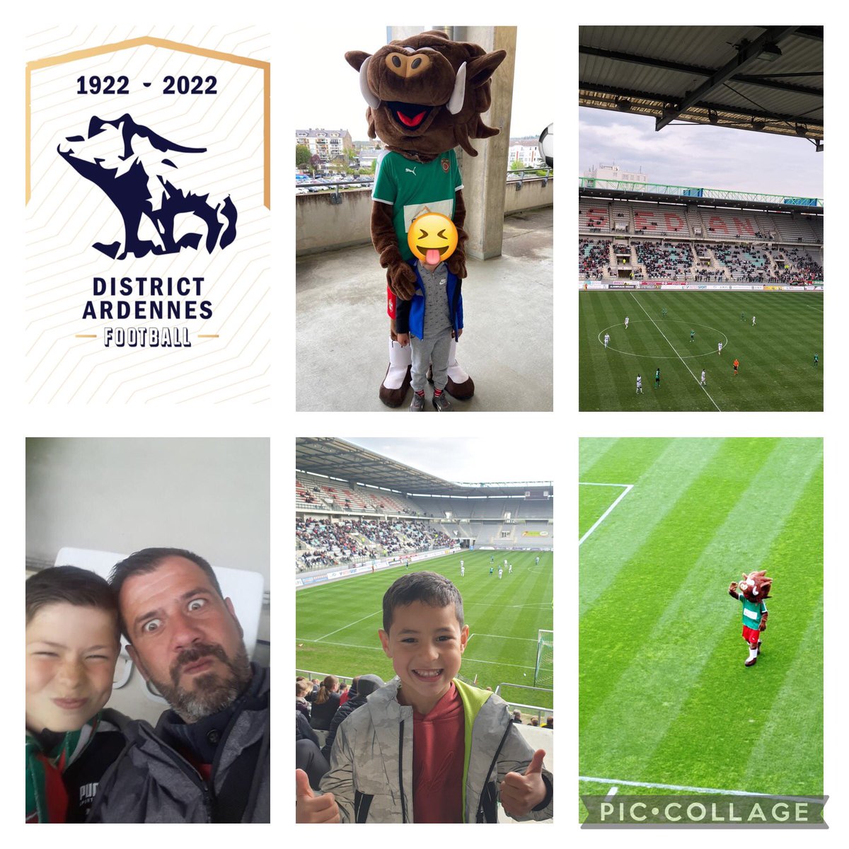 cavs08000's tweet photo. 🎂100 ans du District des Ardennes de Football 🎂

Merci pour l’invitation de nos 296 licenciés lors de ce match entre #Sedan et @FCCOISE 

Les licenciés sont ravis de ce moment festif ! La preuve en photos ! 🤣 Merci a vous d’avoir joué le jeu pour ces photos !
🟣⚫️⚽️ https://t.co/DqJRaVmtox