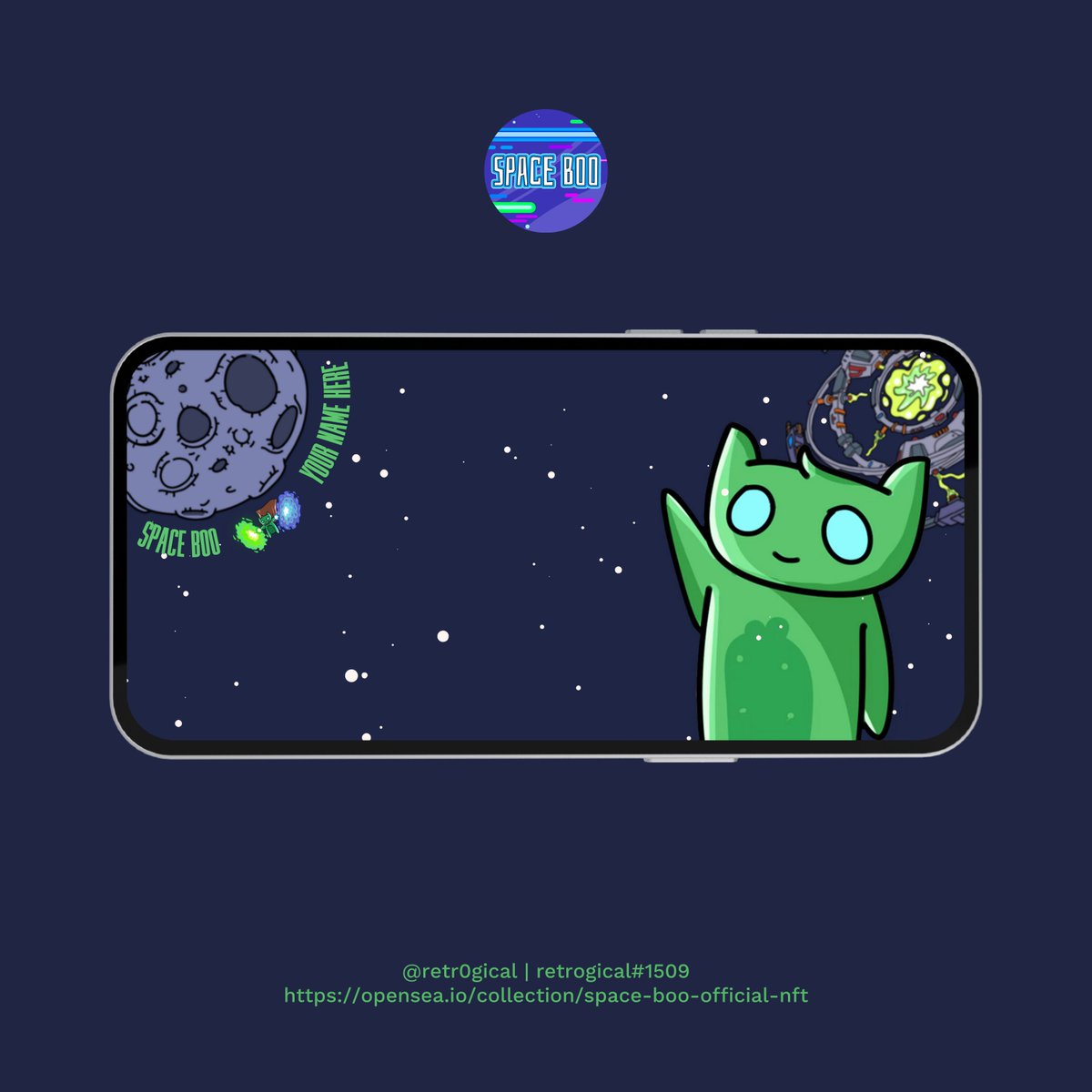 retr0gical's tweet photo. are you a @SpacebooNFT holder? just follow the instructions below and i'll make you a matching twitter banner for free! 

to enter:
👽 retweet
👽 comment your space boo token id, the name you want included in the banner, and tag 3 friends
👽 follow @retr0gical https://t.co/a1qkpWi21i
