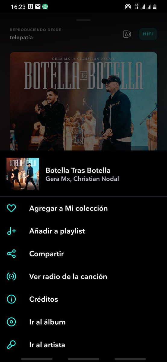 Andie3s's tweet photo. Dónde está la opción en Tidal que diga "No me vuelvas a poner esta chingadera" https://t.co/xhMqj0Nel3