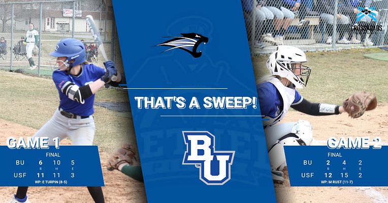 sfcougars's tweet photo. Cougars win and Cougars sweep! @StFrancissftbal takes care of Bethel in today's doubleheader behind three home runs and 8 RBI's by catcher Tori Miller! #CougarPride #CougarStrong #USFAthletics https://t.co/T1FmciCQfI