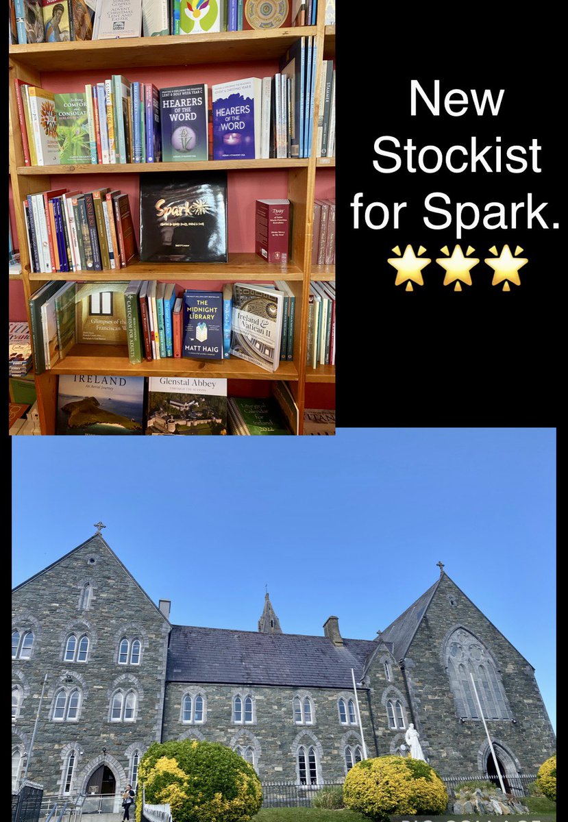 Thank you to the Franciscan Friary bookshop which has copies of Spark, Stories to ignite body, mind and soul, now stocked on their shelves.🌟🌟