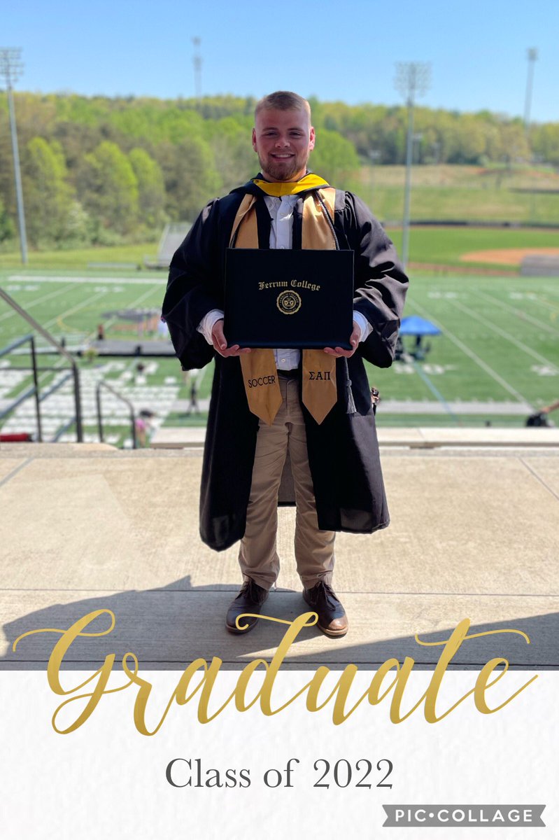 Rob_Douglas22's tweet photo. Congratulations to @Darin_Douglas02 and all the Ferrum College 2022 Graduates Be proud of your accomplishments.Excited to see what future holds. #2022 #forgedasone #Ferrumalumni #pantherpride @FerrumCollege  @FerrumAthletics https://t.co/at1FJy8RZW