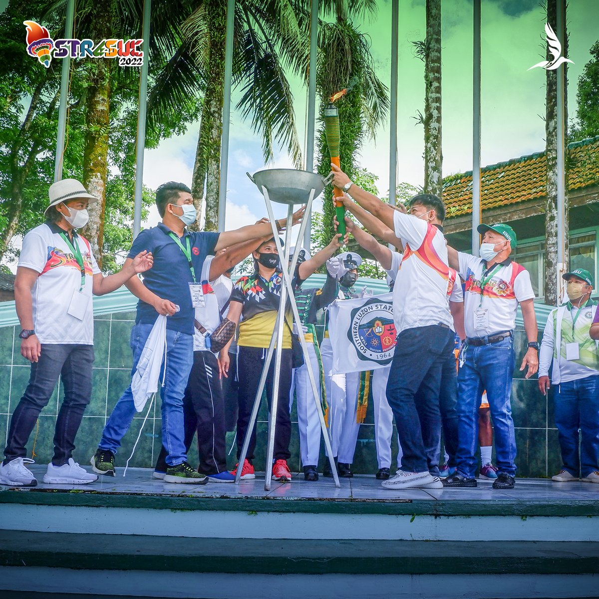 angsalaksak's tweet photo. UNITY FLAME l As a symbol of a warm welcome, Southern Luzon State University (SLSU) led the flag raising and the lighting of Unity Flame for the STRASUC Olympics 2022.
// photos by Kimberly Jane Reyes
Link: https://t.co/FjLLivyulz
#KFSports
#STRASUC2022 https://t.co/xVRH2Ya5rQ