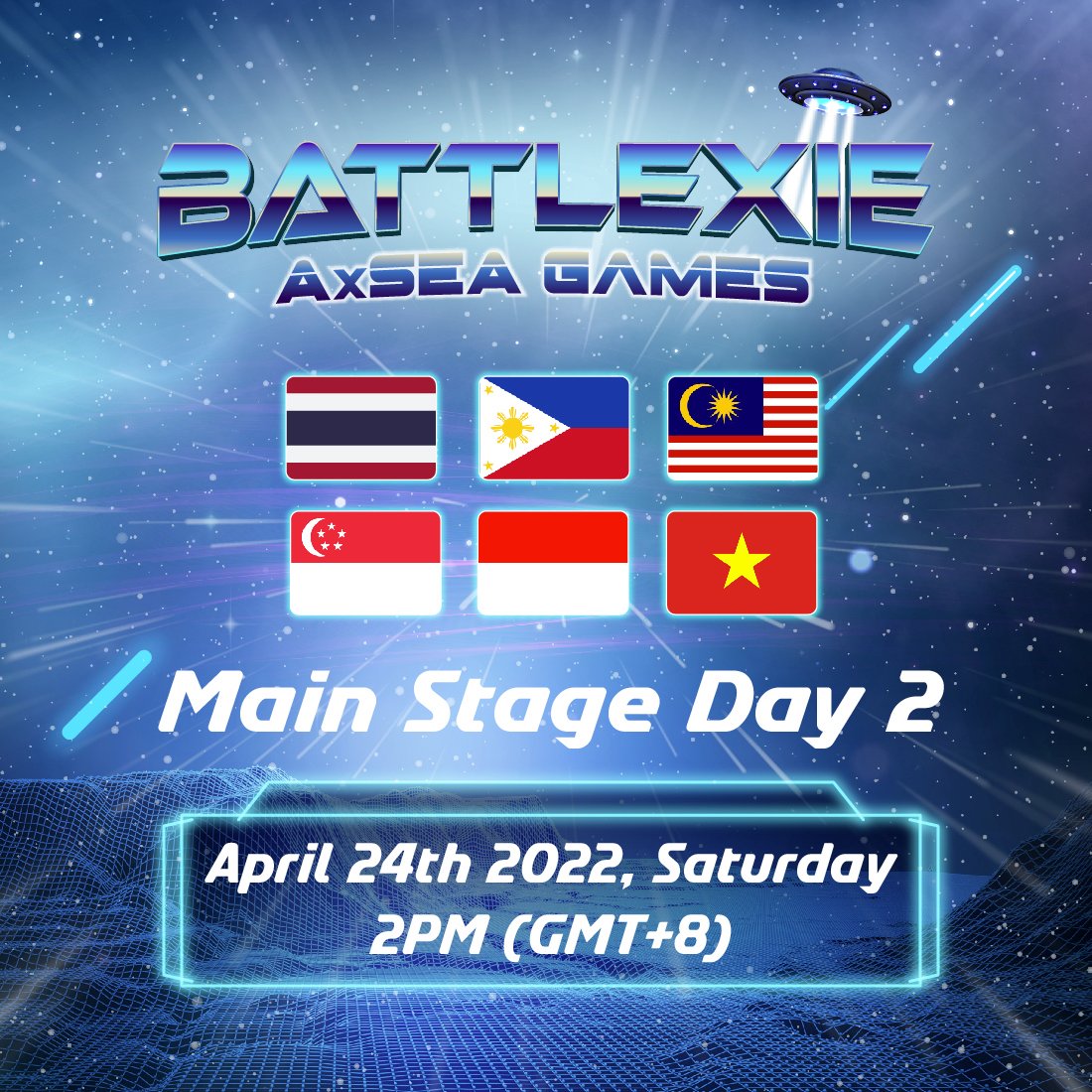 Battlexie: AxSea Games - Main Stage Day 2! 🔥

May the best trainer win! 💪
Good luck! ✨

#BattlexieAxSeaGames