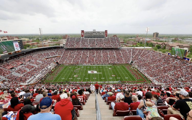 BillyMac2017's tweet photo. 2022 OU SOONERS Football Spring Game! (75,360 Attendance Announced and it sure looked Close to that) Yes Today was April 23rd and the Spring Game, but it sure looked and felt like September and a Regular Season Game! - BOOMER! SOONER! 🏈 #OUFootballSpringGame #PackThePalace https://t.co/1E8QoxO2kj