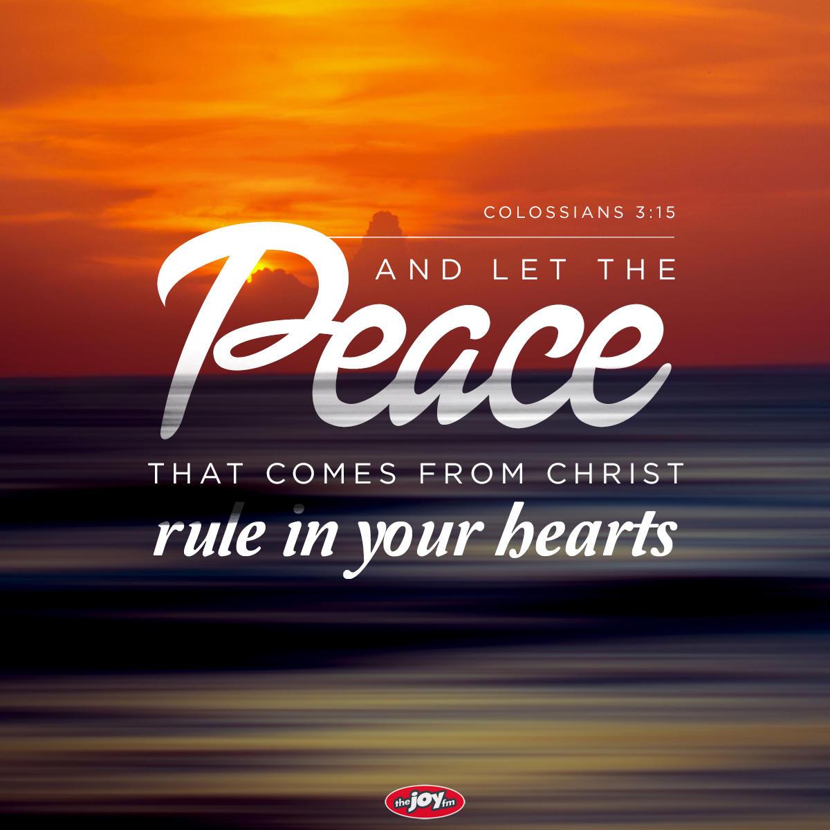 atRenewNH's tweet photo. Do not let your heart be troubled. 
Let Christ's PEACE reign.  Col 3:15 https://t.co/gCRHIMmD45