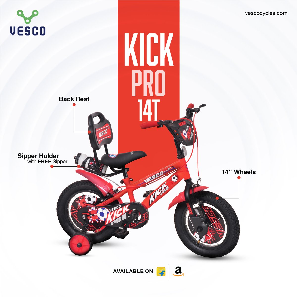 vescoindia's tweet photo. Meet the perfect companion for your little one’s everyday adventures!

Buy now: https://t.co/PQaaFt05Vf

#vescocycles #vesco #kickpro14T #kidscycle #kidsbicycle #cyclinglife #cyclingforlife #cyclingaddict #cyclinglove #cyclinglover #cyclingstyle #cycling #cycles #ride #riders https://t.co/jzTfXcyp3t
