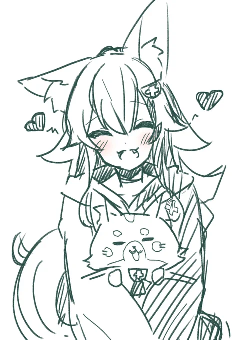 こうミオしゃに抱っこされたい 