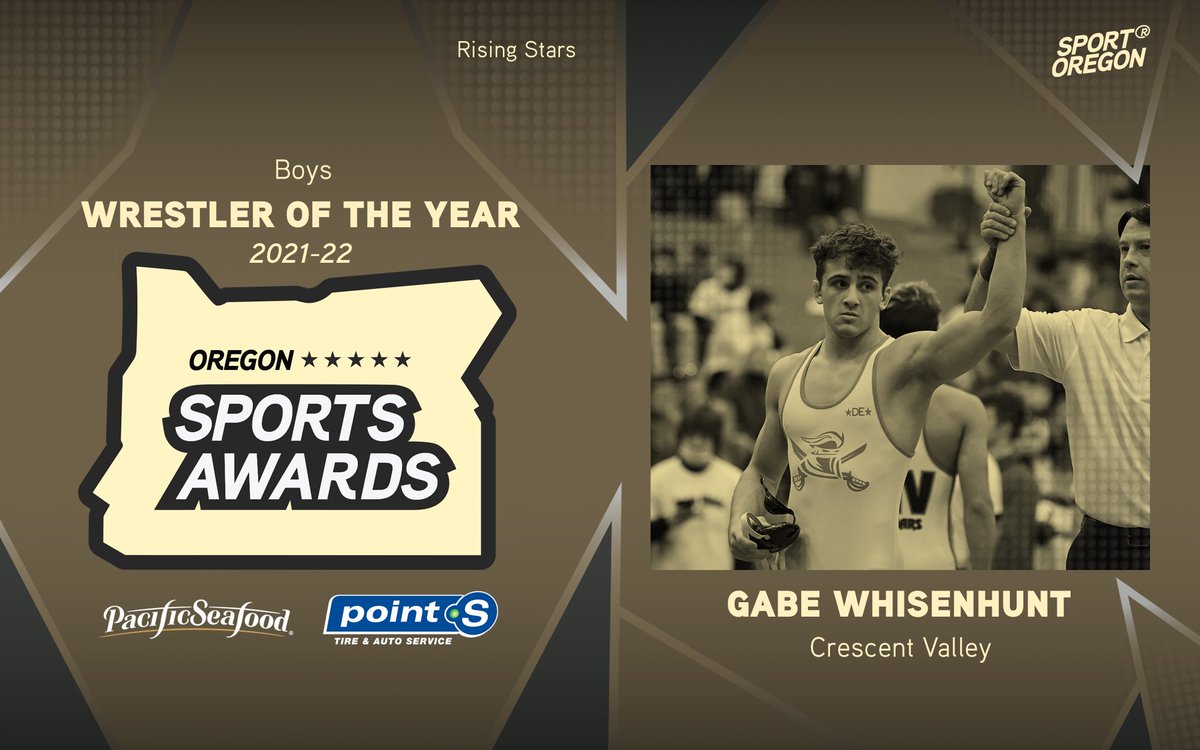 ORSportsAwards's tweet photo. Ladies and gentlemen, your Boys Wrestler of the Year … from @cvhsraiders … Gabe Whisenhunt!
Congrats Gabe! #OregonSportsAwards https://t.co/BVYKDO95Wi