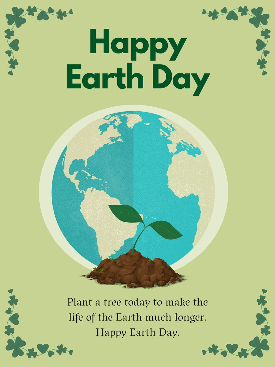 pragsk's tweet photo. "Plant a tree a
Today to make the life of the Earthmuch longer." HAPPY EARTH DAY 🌎 

#HappyEarthDay #EarthDay #earth #plantatree #plants #savetheplanet #saveEarth #savetheearth #celebrateearth https://t.co/MIgeyq4j23