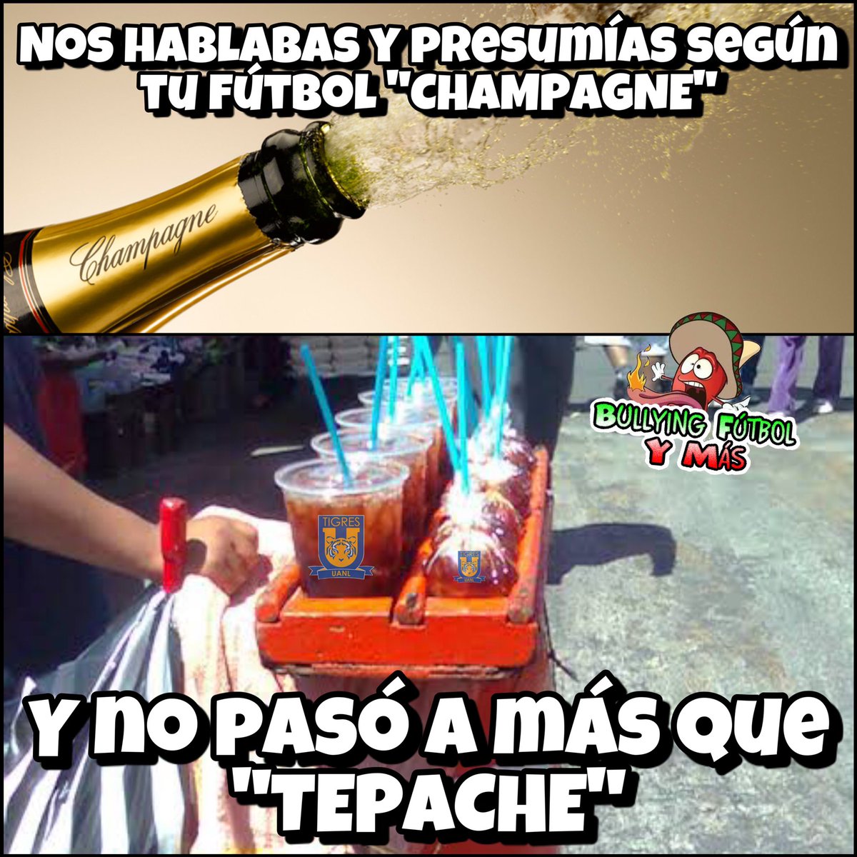 Bullyingfutbol4's tweet photo. Tigres 🍩 America 👀🤷🏽‍♂️ https://t.co/cxMt3w26Bw