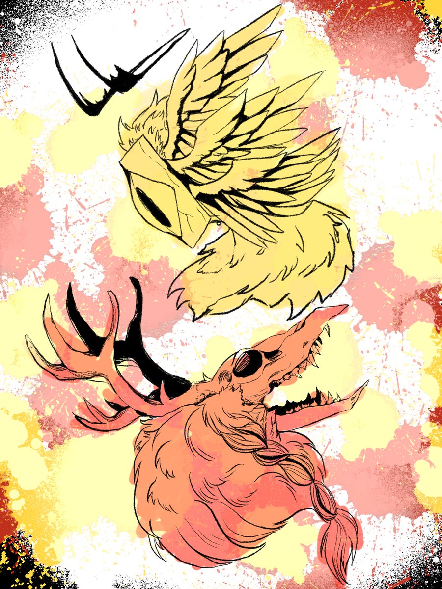 piamadoki's tweet photo. I don't remember if I posted this or not but here is something I've done recently though! Tomorrow I'll gather sketches up too.

Ira belongs to me (top)
Wendigi belongs to a friend if mine (bottom) https://t.co/YbNRX1u0WH