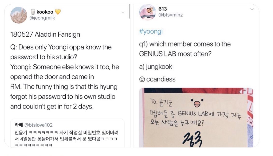 angel_HeMaYa's tweet photo. a gentle reminder that Jungkook and Taehyung knows the password to Yoongi’s Genius Lab and they often go there 🥲
#TeamTrouble #ILoveYouLine #TaeGiKook https://t.co/xSflLc4ppM