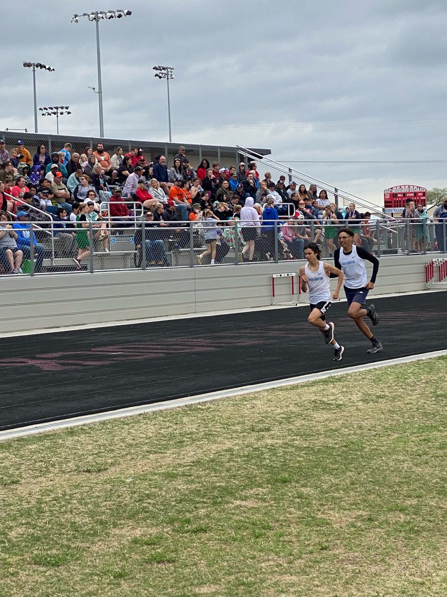 John Sandoval and Hezakiya Satepauhoodle battled it out in the 800 M Run and finished State Champion and State Runner-Up! Great race until the very end!