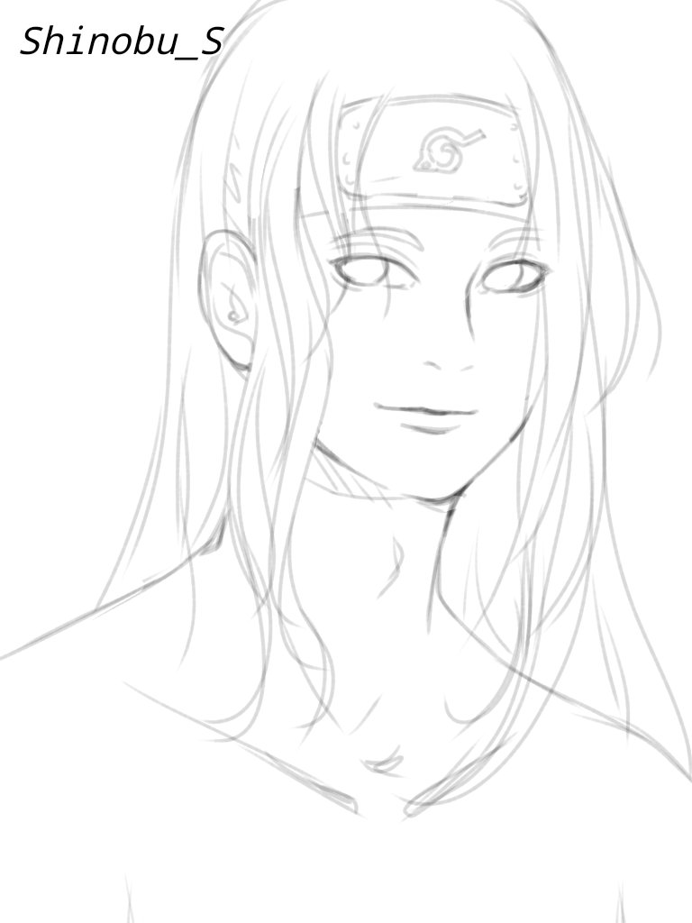 SSenpai2911's tweet photo. Neji 🖤🥢✨   #ibisPaintX https://t.co/XM44gVWMXp