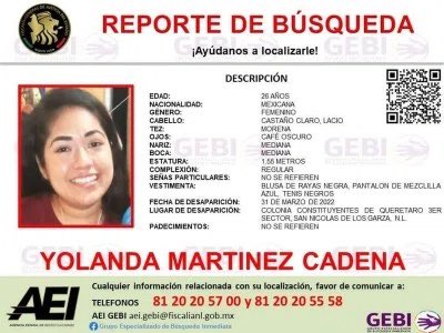 queenalexam's tweet photo. NUEVO LEÓN, NOS FALTA YOLANDA 💜
Salió a buscar trabajo y ya no volvió. Su hija de tres años la necesita y su familia está desesperada. 

DIFUNDAMOS 🙈
#YolandaMartinez #YolandaMartinezCadena #NiUnaMenos #Debanhi https://t.co/STBGA6by0j