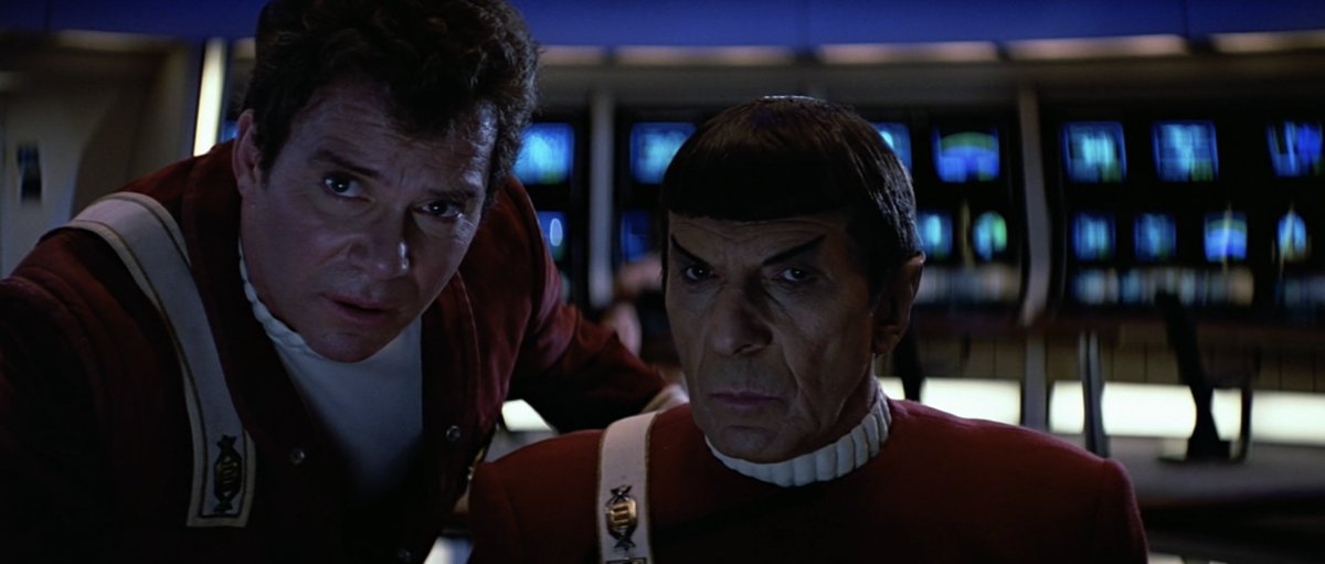 starfleetboy's tweet photo. Can't help but wonder if Spock's thinking about Michael at this moment. Did she know Sybok? And why are Sarek's kids rebels? I linda love it but 'The Galactic Army of Light?' Gonna have to pass on that! Sounds a little cultish #Sybok.🖖🏽 #Vulcans #SecretSiblings #FuckYeahStarTrekV https://t.co/3ZGvdbIb7V