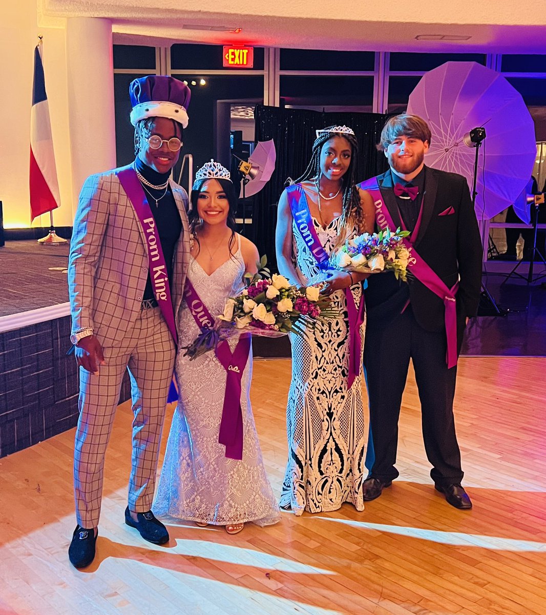 daytonbroncos1's tweet photo. DHS Prom King and Queen, Duke and Duchess, Congratulations, Cam’ron Jaqueline,  Zander &amp; Phayllynn.  #DHSBroncoPride https://t.co/b9XnFAxs5Z