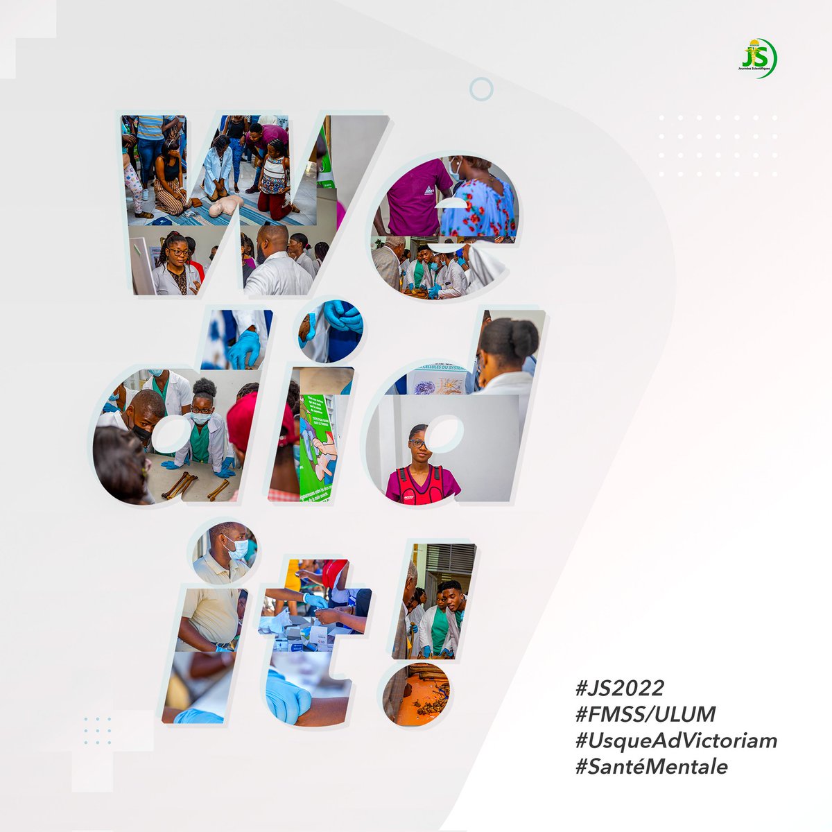 EdASimphat's tweet image. Pour la 6ème Edition des JS de la FMSS/ULUM.
Rien que ça !
W E      D I D     I  T

#santémentale
#js2022
#usque_ad_victoriam